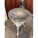 Victorian cast iron pub table