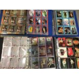 Collection of trading cards including Pepsi-Cola advertising, Thunderbirds, Stingray, Captain Scarle