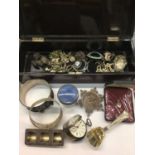 Group of silver jewellery and silver items