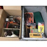 Quantity of tools including Stanley and other planes, hand tools, accessories, clamps, locks etc