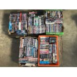 Eleven boxes of dvd's
