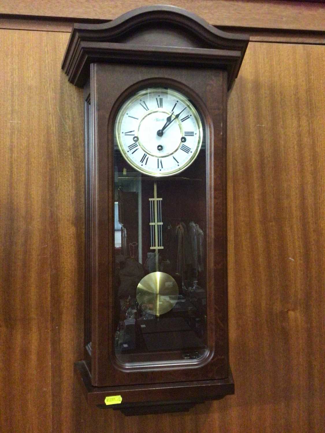 Victorian drop dial wall clock and another wall clock - Image 3 of 3