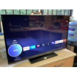 43" Panasonic Smart TV with remote control. Please not that it has a slight damage to the top of TV,