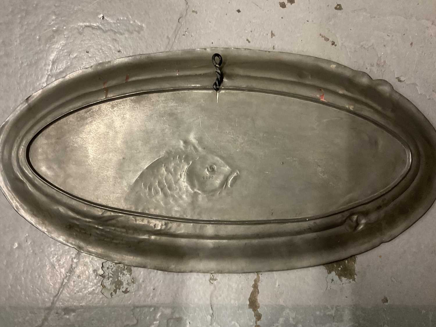 Art Nouveau pewter tray, other pewter - Image 2 of 4