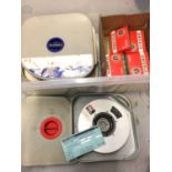 Vintage ITN reels and collection of Gevasonor spare reels, boxed as new
