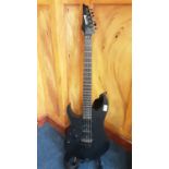 Ibanez Prestige left-handed six string electric guitar, black finish