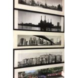 Six Jeffrey Jaye signed limited edition prints depicting London, New York, Venice etc, all in glazed