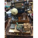 Vintage 'The Neo Cyclostyle' duplicating apparatus in wooden case, together with a selection of sund