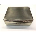 Silver cigarette box