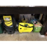 Two Karcher pressure washers and a foul water pump