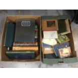 Two boxes of mixed books