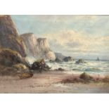 F. Hider, early 20th century pair of oils, coastal scenes