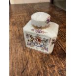 Late 19th century Samson Armorial porcelain tea caddy