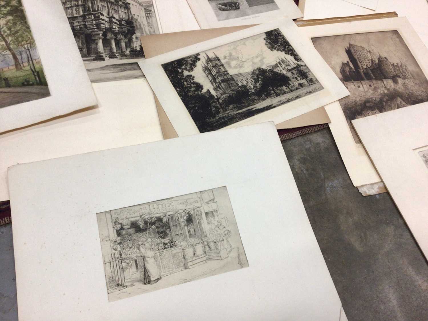 Group of early 20th century etchings - Image 2 of 5