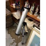 TCM 24" reflecting telescope with tripod and additional lenses.