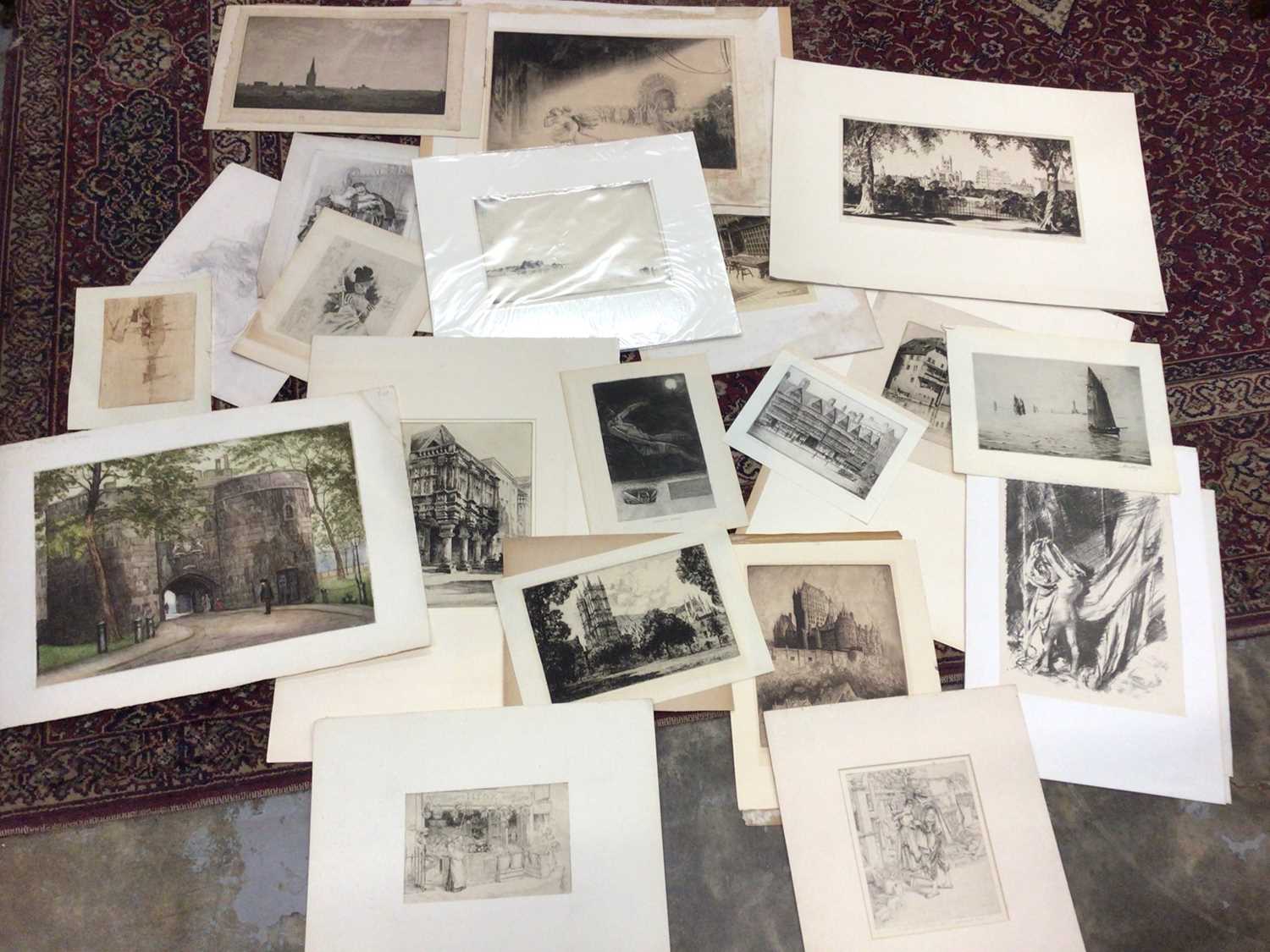 Group of early 20th century etchings