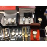 Group of various wristwatches