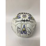 Tottenham Hotspur football, signed by the squad including Gary Lineker and others