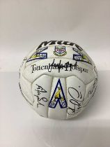 Tottenham Hotspur football, signed by the squad including Gary Lineker and others