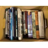 Three boxes of books motor related and travel