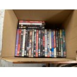 Eleven boxes of DVD's