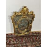 Georgian style peripheral plate wall mirror