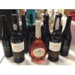 Selection of wines and port (11)