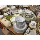 Large quantity of assorted china to include Royal Commemoratives and Denby