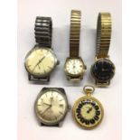 Tissot Visodate Automatic Seastar wristwatch, one other Tissot Seastar, ladies vintage gold plated T