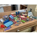 Selection of dolls house furniture