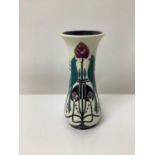 Moorcroft pottery Talwin vase, dated 2014, 20.5cm high, boxed