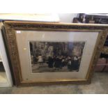 Large gilt framed print by Hugo Vogel