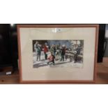 Marilyn Allis: musical band, watercolour, framed and glazed