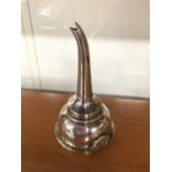 Silver wine funnel with shell-form thumbpiece (Birmingham 1988)