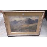Large Victorian watercolour in gilt frame