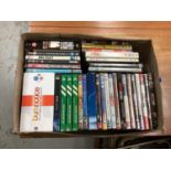 Ten boxes of DVD's