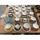 Large group of various Paragon cups and saucers