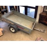 Skinny two wheel trailer