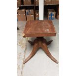 Regency mahogany table pedestal