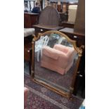 Victorian style gilt overmantel mirror