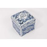 Chinese blue and white box