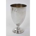 Silver goblet with London 1974 import marks