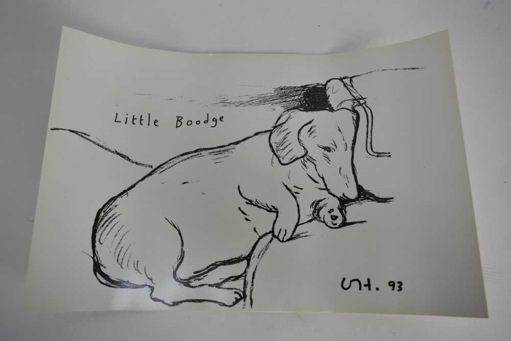 *David Hockney (b.1937) Little Boodge, 1993, offset lithographic poster printed on gloss paper and p - Image 2 of 4