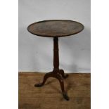 George III mahogany wine table