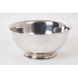 American silver bowl by Black.Starr - Gorham with London import marks for 1985