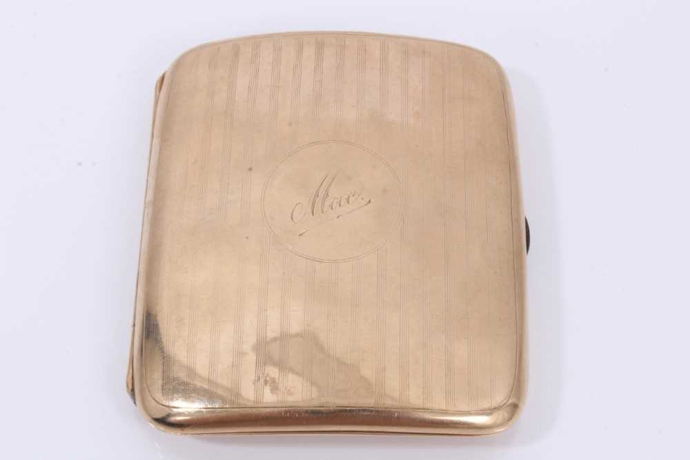 9ct gold cigarette case