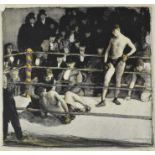 *Gerald Spencer Pryse (1882-1956) colour lithograph - the boxing ring, signed below in pencil, 31cm