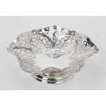 Contemporary silver bonbon dish