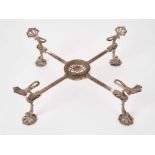 George III silver dish stand, London 1770