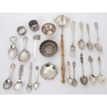 Collection of miscellaneous European and other silver flatware etc, various countries including Aust